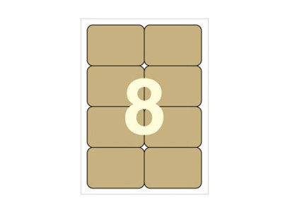 세모네모 크라프트라벨지 C-K3008 물류라벨 100매 8칸