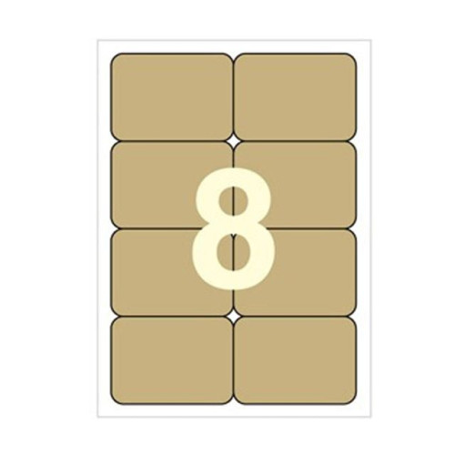 세모네모 크라프트라벨지 C-K3008 물류라벨 100매 8칸