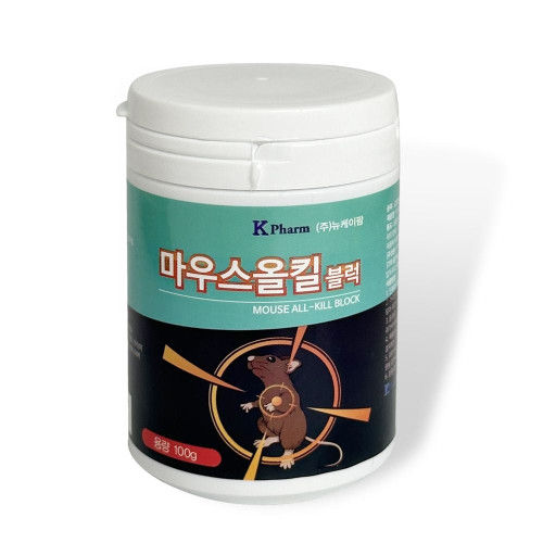 쥐약 마우스올킬블럭 100g 쥐잡는법 쥐먹이 쥐제거제