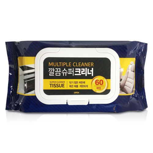 깔끔 슈퍼크리너 60매 크리너 청소용 물티슈 세정티슈