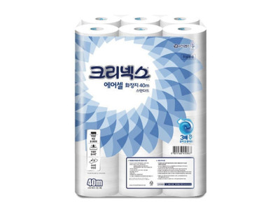 화장지 두루마리 크리넥스 40m 에어셀 녹는 물에 24롤