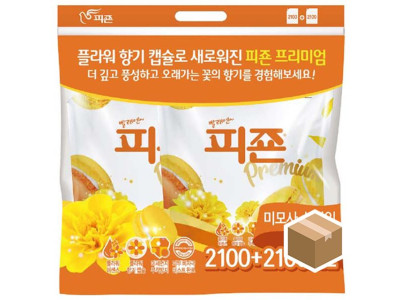 피죤 섬유유연제 옐로미모사 2100ml x 8입