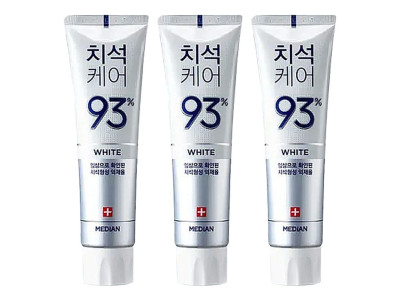 메디안 치석케어 치약 120g 3개 1P 미백 구취 예방