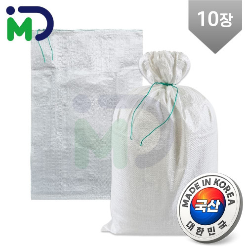 국산 마대 20kg 10장 자루 포대 현장마대 산업용 모래 폐기물 낙엽 재활용 분리수거