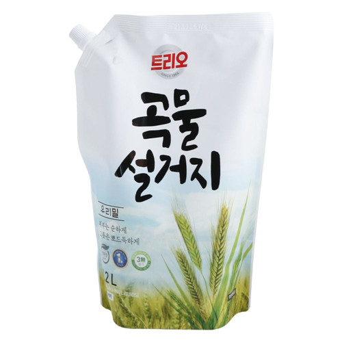 트리오 곡물 우리밀 주방세제 리필 1.2L