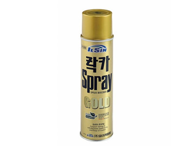 일신 락카 스프레이 금색 420ml