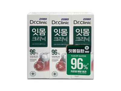 2080 닥터 크리닉 잇몸치약 120g 3개입 - O