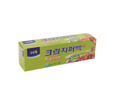 크린 이중 지퍼백 25cmx30cm 20매