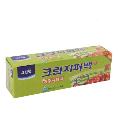 크린 이중 지퍼백 25cmx30cm 20매