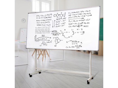 이동식 자석 화이트보드+거치대 세트 120x240cm