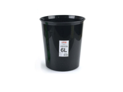 오픈형 휴지통(블랙)-6L