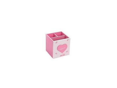천하 하트연필꽂이 pink 3칸 704