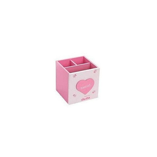 천하 하트연필꽂이 pink 3칸 704