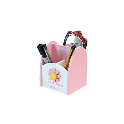 천하 꽃칸막이연필꽂이 pink 3칸 504