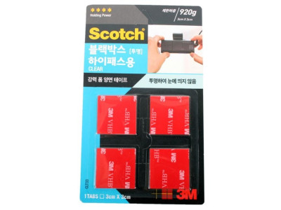 3M 강력폼 양면테이프 투명(블랙박스 하이패스)