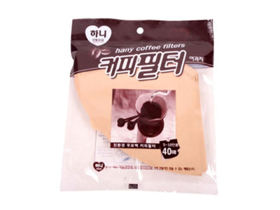 하니 커피필터 40매(5-10인용)