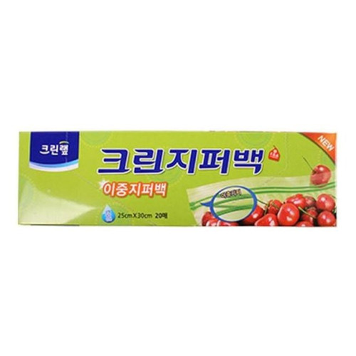 크린랲 크린이중지퍼팩20매(25cmX30cm)