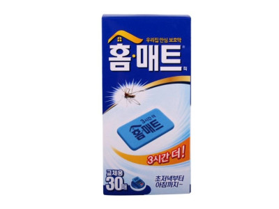 홈매트 30개입 훈증기용 리필 전자모기향 모기약
