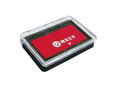매표 휴대용 인주 (사각 회중용)(66x43mm)(18g)