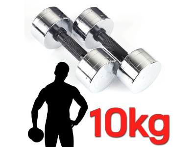 모든A 그립감이 뛰어난 한국산 크롬도금 아령 10kg