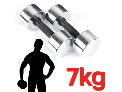 모든A 그립감이 뛰어난 한국산 크롬도금 아령 7kg