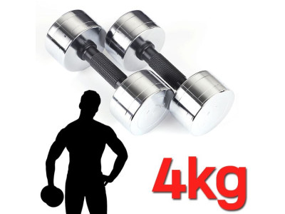 모든A 그립감이 뛰어난 한국산 크롬도금 아령 4kg