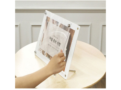 아트사인 게시판 자석프레임액자A4 (반투명) 3539