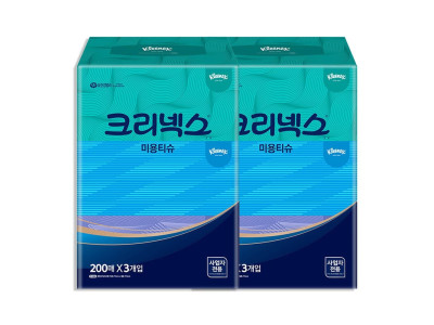 크리넥스 미용티슈 콤비 (200매) 3팩 x 2개 (6팩)