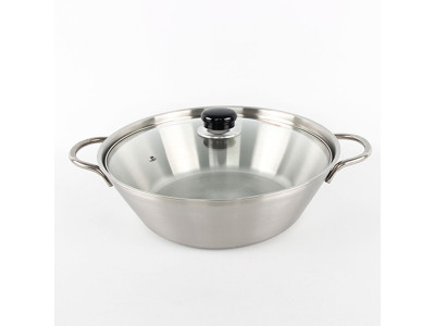 통3중 샤브 냄비 32cm (뚜껑포함) / 국산