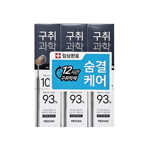 구취과학 치약 프리징 쿨 민트 120gx3입 메디안