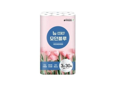 미래생활 뉴 모던블루 엠보싱 화장지 롤휴지 3겹 30롤