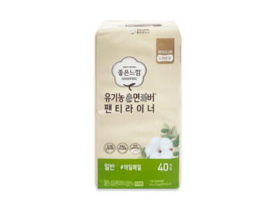 좋은느낌 팬티라이너 데일리 순면 라이너 일반 40개