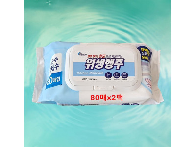 뽑아쓰는 주방위생행주 160매 식탁티슈 행주 캠핑용품