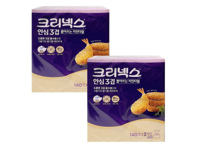 크리넥스 안심3겹뽑아쓰는 키친타월140매 2개입 2개-O
