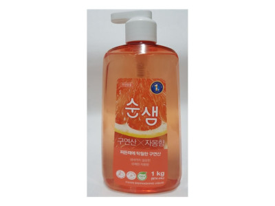 순샘 구연산 자몽향 1kg 펌프 애경 주방세제