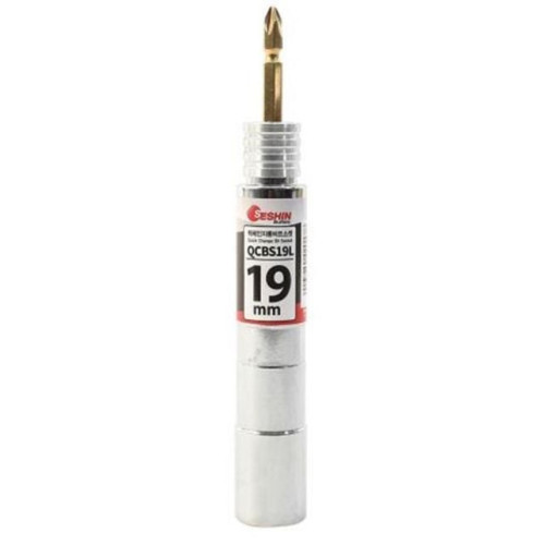 퀵체인지 롱비트소켓-12각 QCBS19L 19mm 25mm 135mm