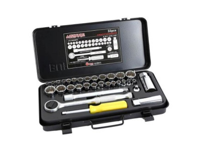 1_4x3_8DR 소켓렌치세트 In.ch세트 33pcs (1EA)