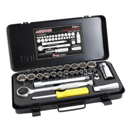 1_4x3_8DR 소켓렌치세트 In.ch세트 33pcs (1EA)