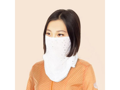 자외선차단 골프마스크 화이트 볼커버 목마스크 여름