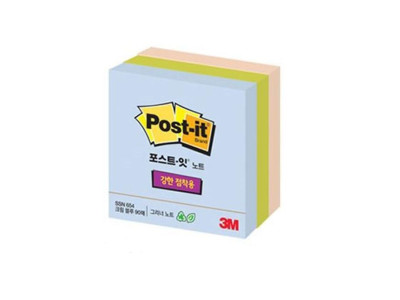 3M 포스트잇 SSN 654-RC 큐브 멀티팩 76x76mm 270매