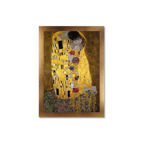 500피스퍼즐 클림트 키스 우드골드 액자세트