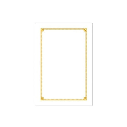 우진 250금박테두리상장100매 G코스모스 상장용지 상장 우진상장 상장지