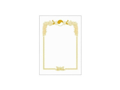 우진 250금박봉황무궁화상장100매 G3 상장용지 상장 우진상장 상장지