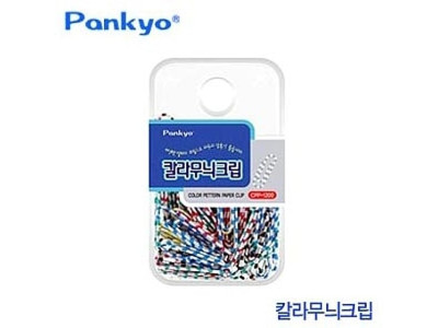 칼라무늬크립  CPP-1200  장식용 (17)1-12 사무 문서고정 정리 문구 컬러무늬클립
