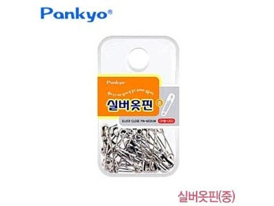실버옷핀(중) CP중-1200 옷핀