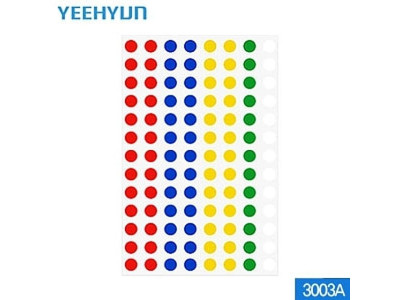 칼라분류라벨(견출지) 15개묶음 3003A