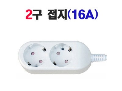 (신성전기) 국산 멀티탭 (2구/16A/접지) 5M