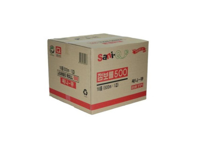 점보롤화장지 쌔니큐 1겹 500m 4롤