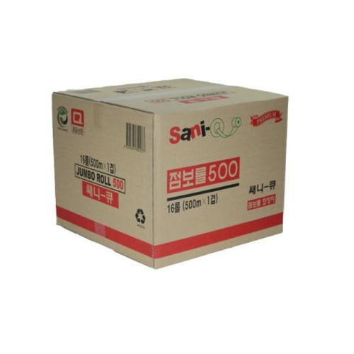 점보롤화장지 쌔니큐 1겹 500m 4롤