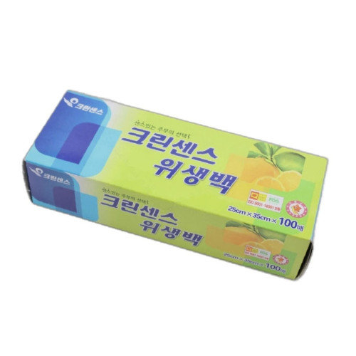 일회용비닐 크린센스 위생백 25X35 생활잡화 잡화
